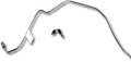 Intermediate brake line for 1964-66 Mustang with front disc brakes & dual exhaust