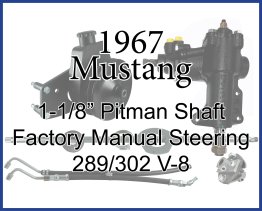 Borgeson Power Steering Conversion for 1967, 1-1/8" Pitman Shaft Manual Steering