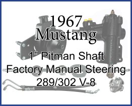Borgeson Power Steering Conversion for 1967, 1" Pitman Shaft Manual Steering