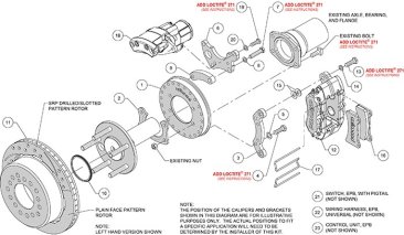 Forged Dynapro Low-Profile Rear Electronic Parking Brake Kit